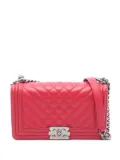 CHANEL Pre-Owned 2014 Boy Chanel shoulder bag - Pink