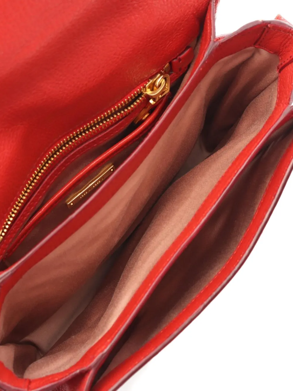 Pre-owned Miu Miu 2000s Madras Shoulder Bag In Red