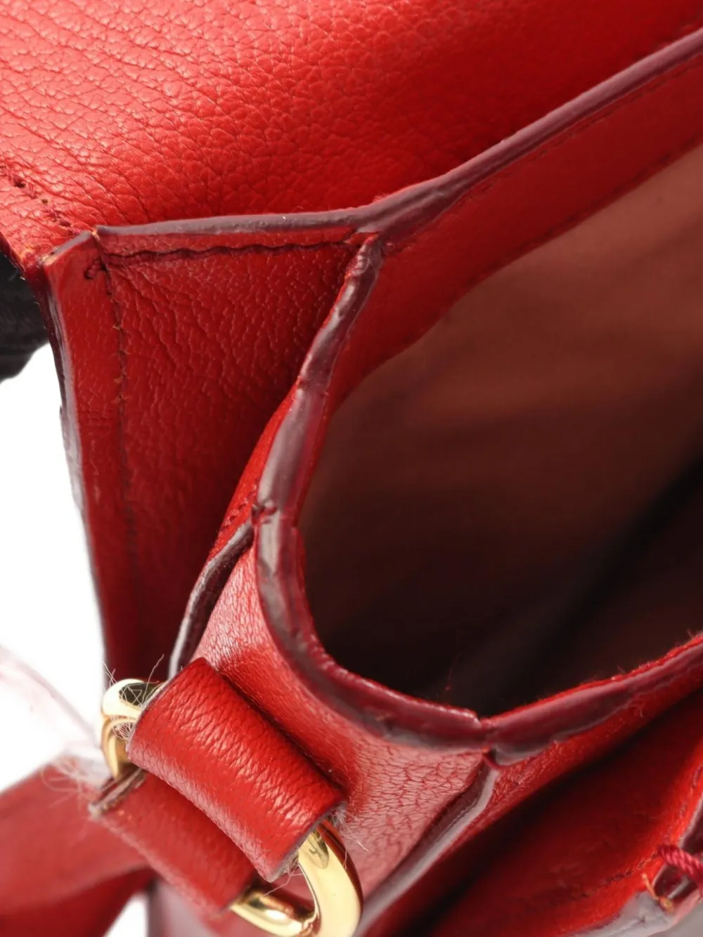 Pre-owned Miu Miu 2000s Madras Shoulder Bag In Red