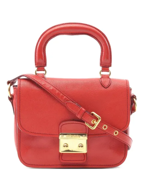 Miu Miu Pre-Owned 2000s Madras shoulder bag