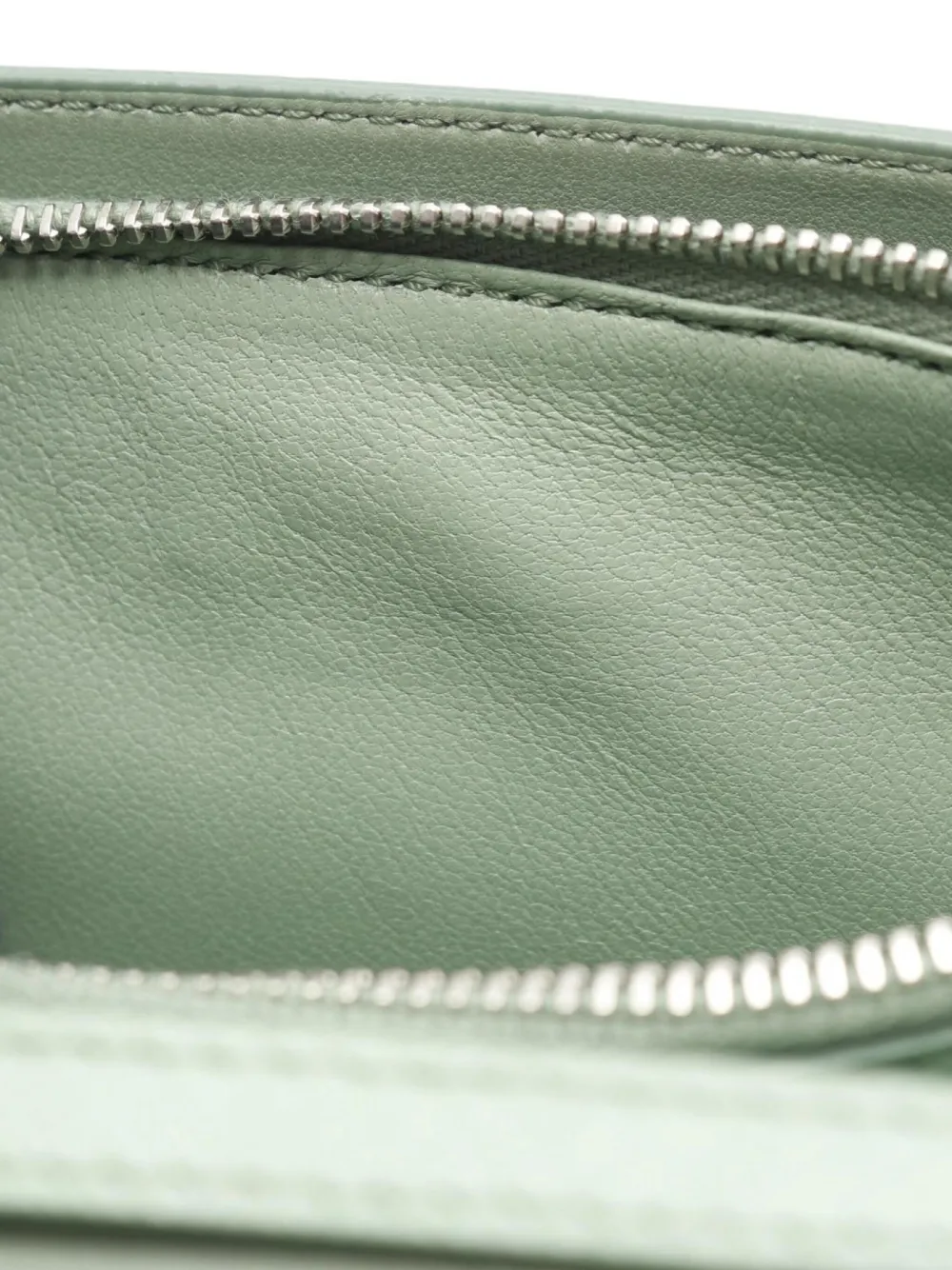 Pre-owned Prada 2010s Saffiano Leather Shoulder Bag In Green