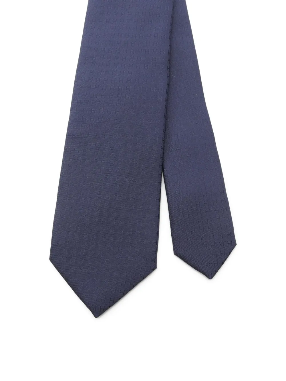 Hermès Pre-Owned 2020s H pattern silk tie | Blue | Image 1