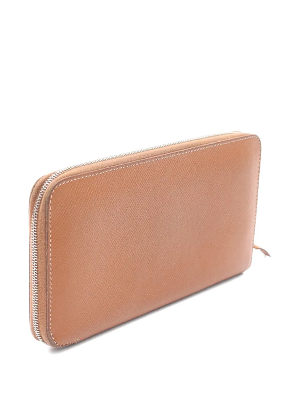 Pre-owned Hermes 2000s Azap Long Wallet In Brown