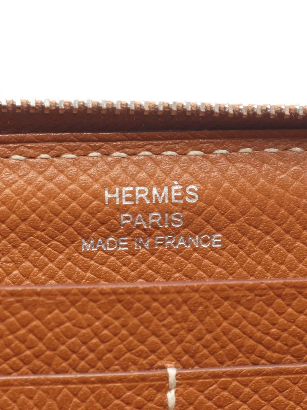 Pre-owned Hermes 2000s Azap Long Wallet In Brown