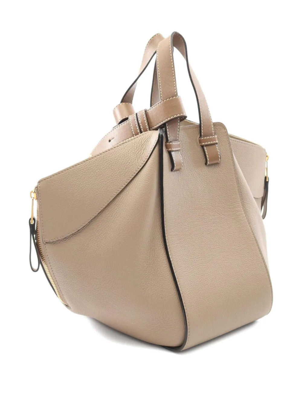 Pre-owned Loewe 2000s Small Hammock Tote Bag In Neutral