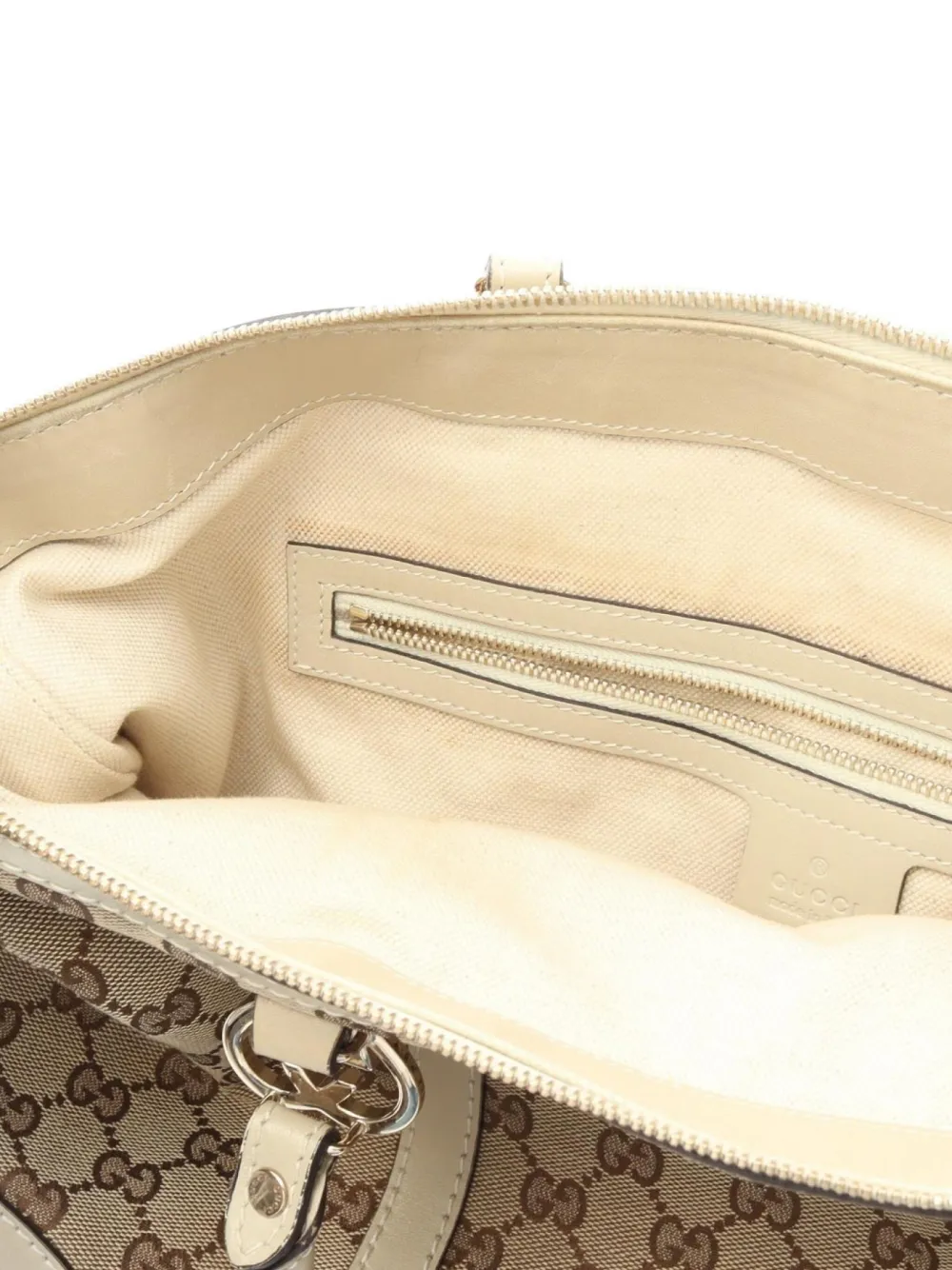 Pre-owned Gucci 2000s Lovely Gg Canvas Tote Bag In Neutral