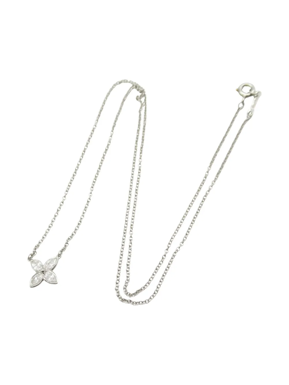 Tiffany & Co. Pre-Owned 2010s platinum Victoria diamond necklace | Grey | Image 1