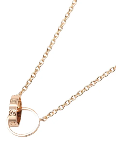 Cartier 2010s 18K rose gold Baby Love necklace