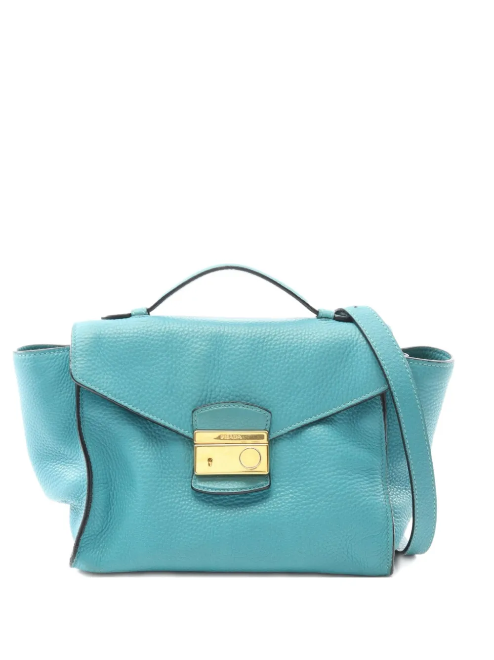 Prada Pre-Owned 2000s Vitello Daino leather handbag | Blue | Image 1