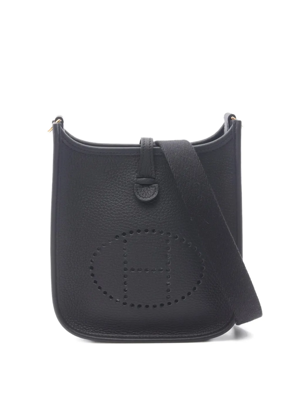 Pre-owned Hermes 2025 Evelyn Amazon Tpm Shoulder Bag In Black