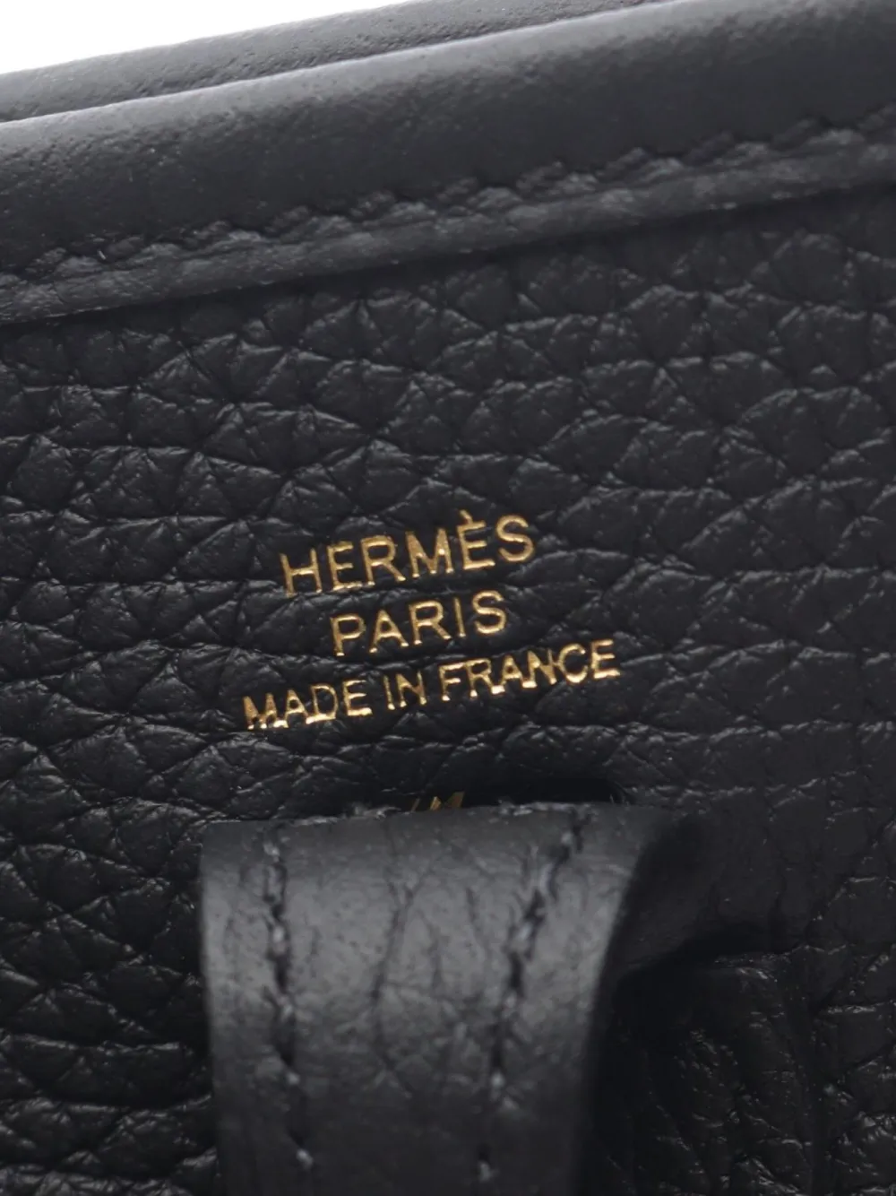 Pre-owned Hermes 2025 Evelyn Amazon Tpm Shoulder Bag In Black