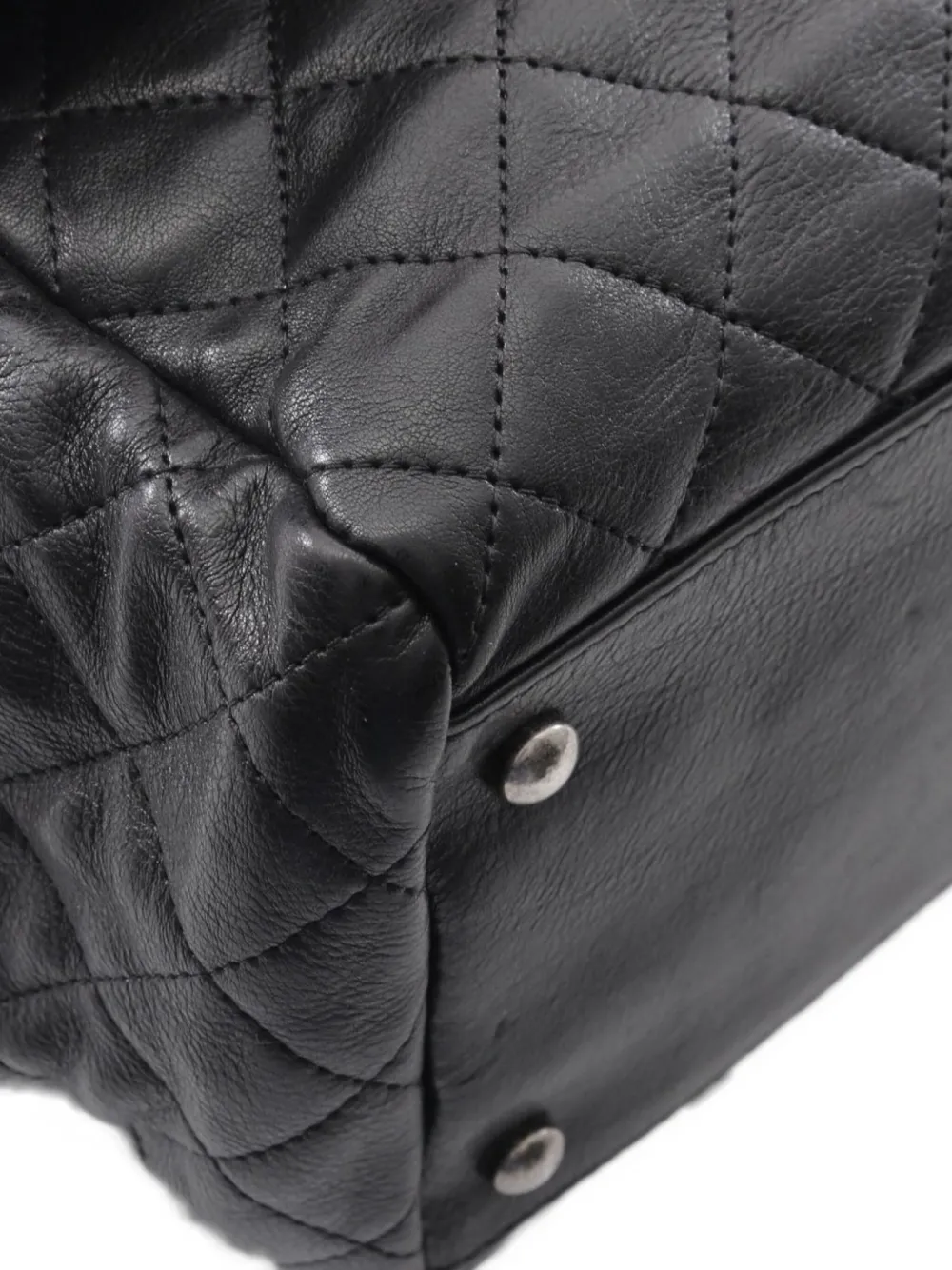 Pre-owned Chanel 2011 Istanbul Accordion Flap Shoulder Bag In Black