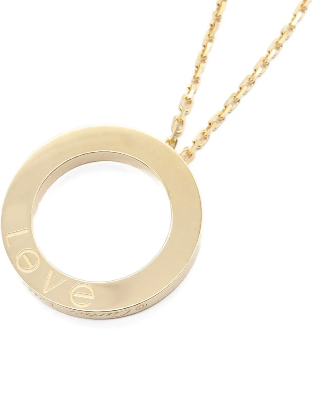 Cartier 10s 18K yellow gold diamond circle necklace | Gold | Image 1