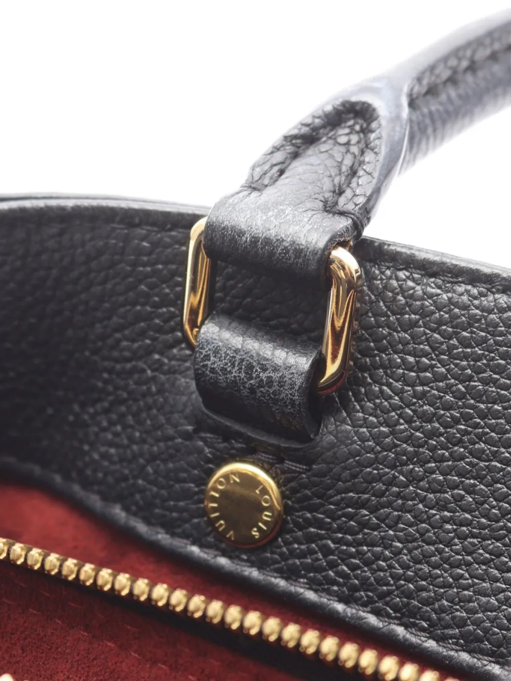 Pre-owned Louis Vuitton 2021 Montaigne Bb Tote Bag In Black