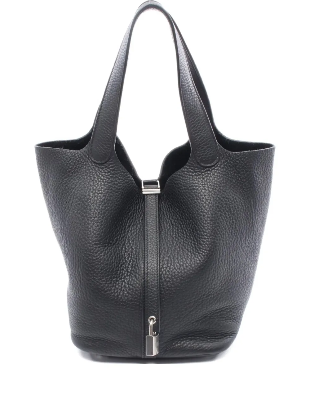 Pre-owned Hermes 2022 Picotin Mm Handbag In Black