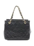 CHANEL Pre-Owned 2000-2002 matelasse chain handbag - Black