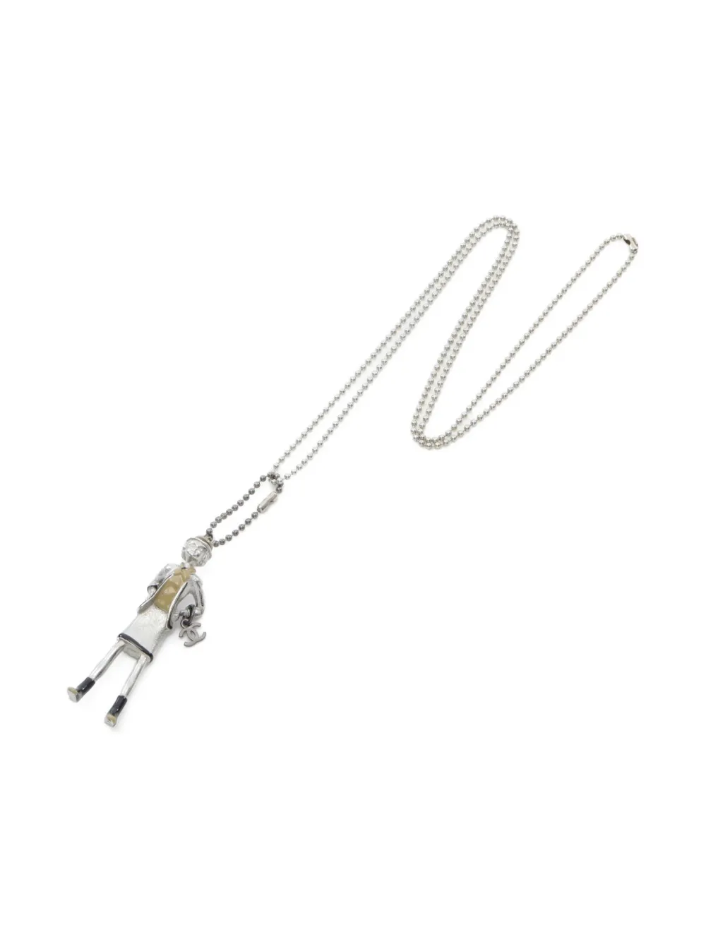 CHANEL Pre-Owned 1986~1988 Mademoiselle ball-chain necklace | Image 2