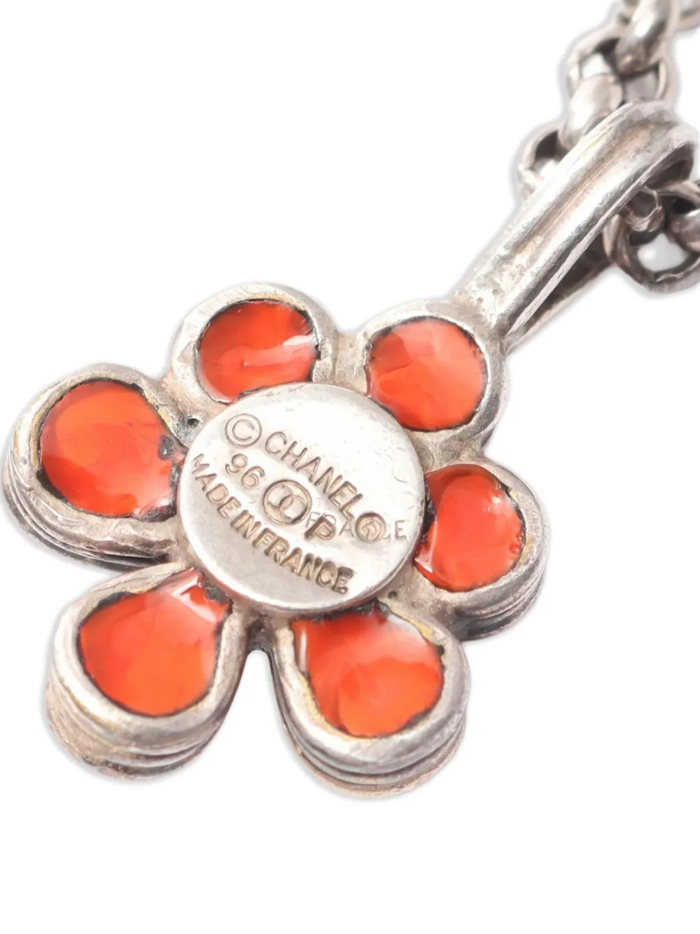 CHANEL Pre-Owned collar con colgante floral 1986-1988 | Image 2