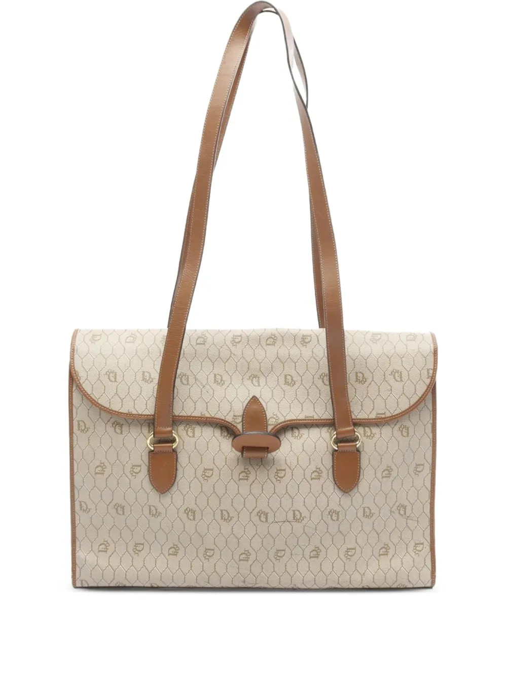 Christian Dior Pre-Owned sac porté épaule Honeycomb (années 2000) | tons neutres | Image 1