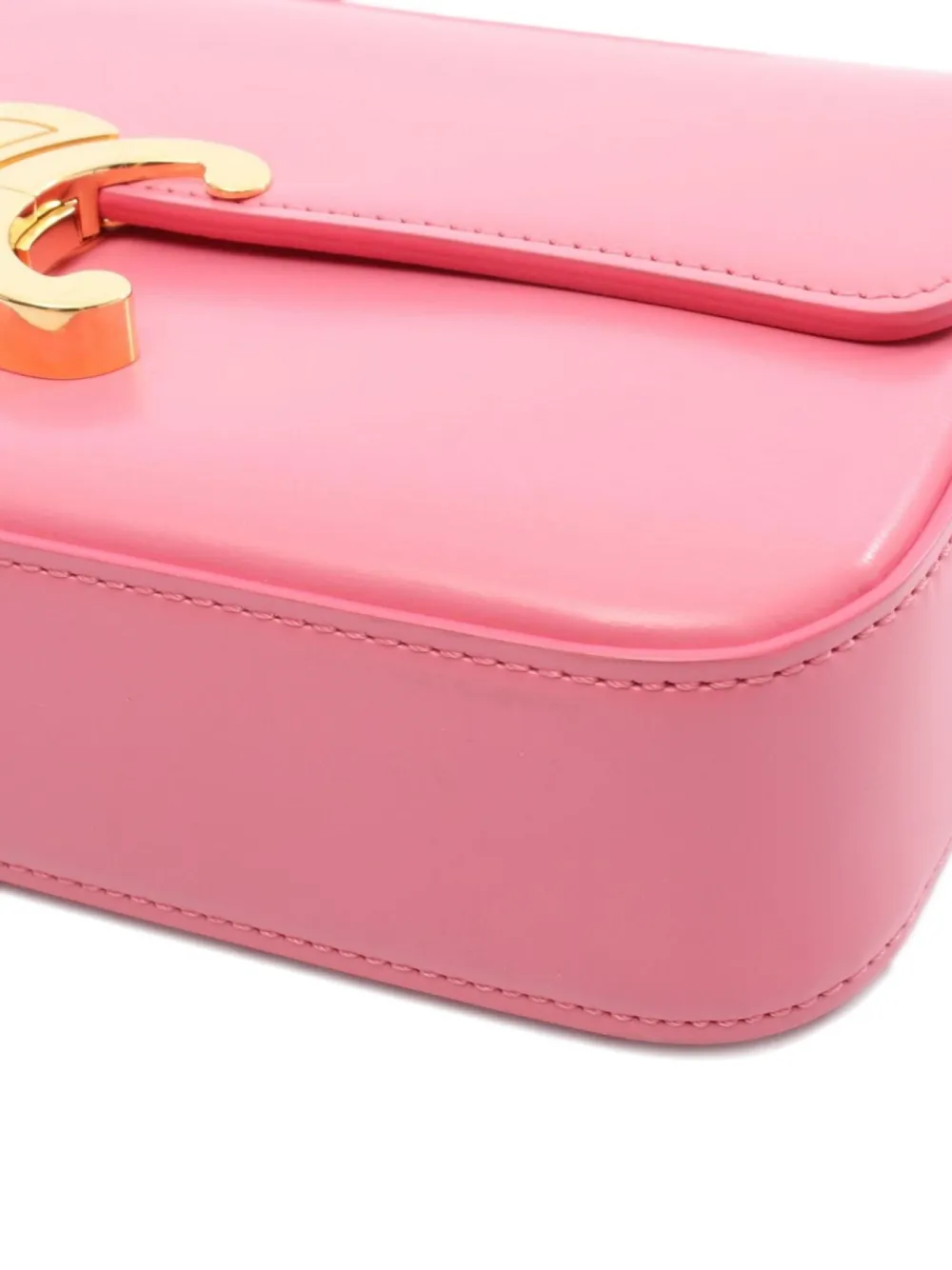 Pre-owned Celine 2010s Claude Triomphe Shoulder Bag In Pink