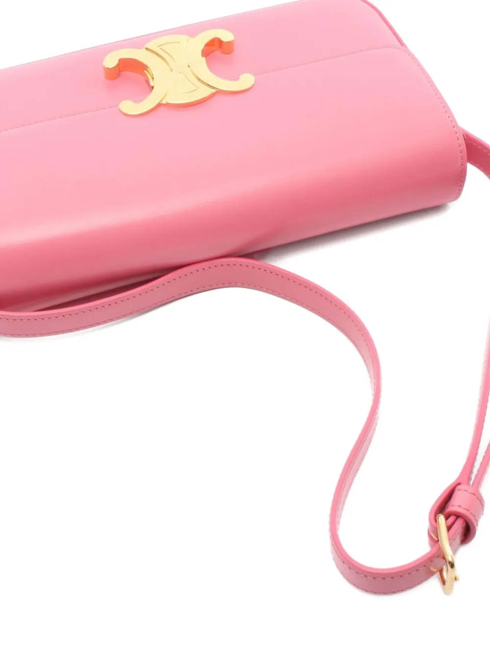 Pre-owned Celine 2010s Claude Triomphe Shoulder Bag In Pink