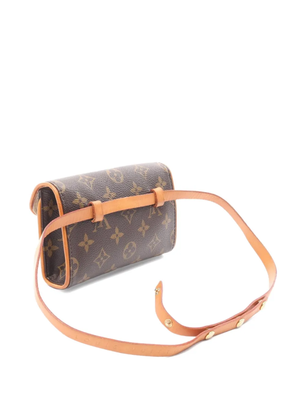 Pre-owned Louis Vuitton 2004 Pochette Florentine Belt Bag In Brown