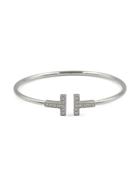 Tiffany & Co. Pre-Owned 2010s 18K white gold T-Wire diamond bracelet