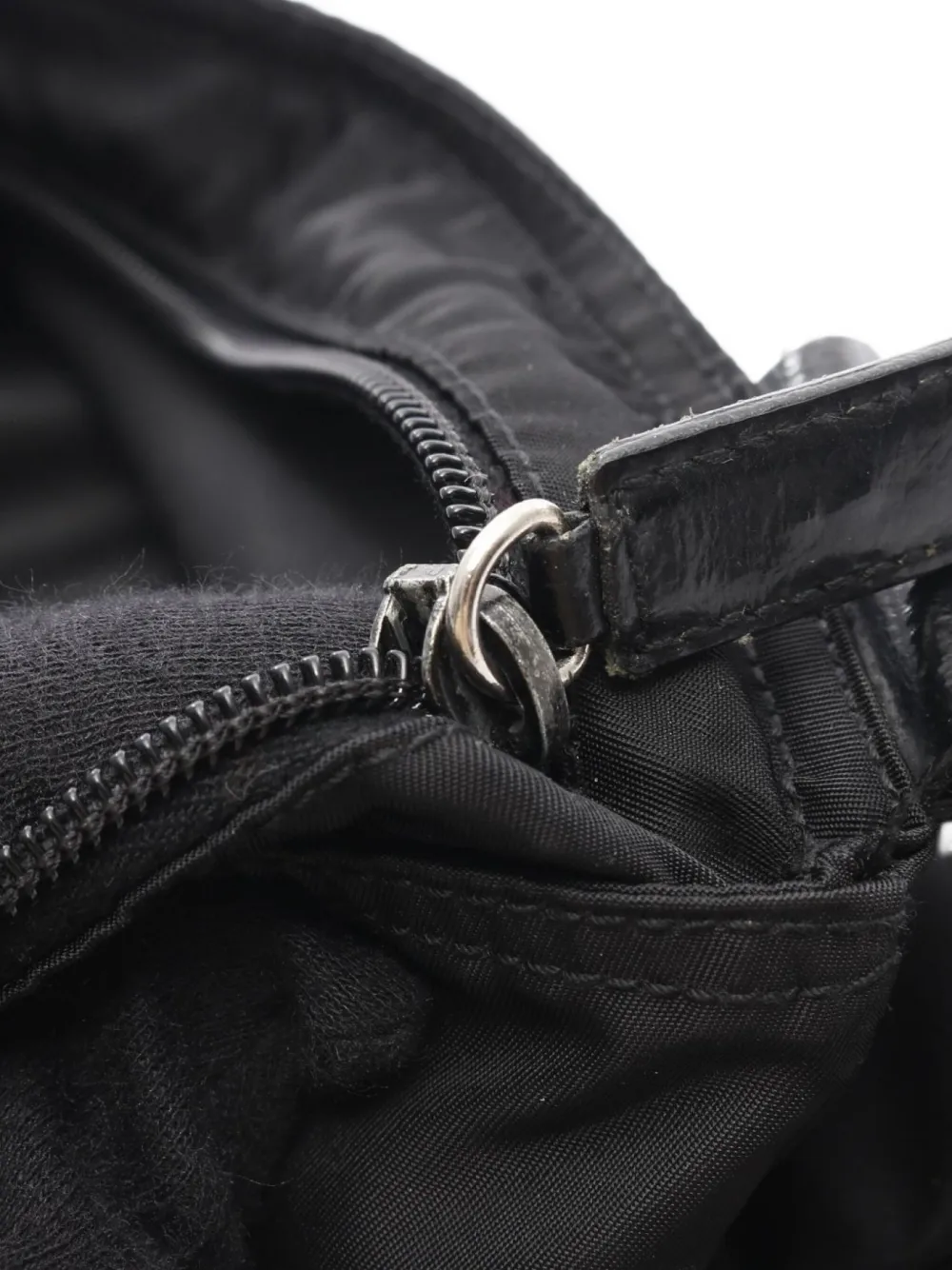 Pre-owned Prada 2000s Re-nylon Shoulder Bag In Black
