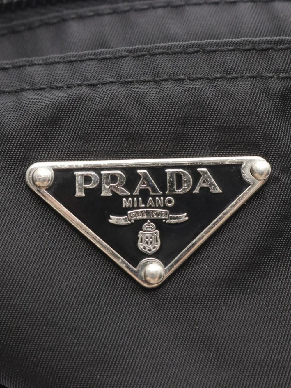 Pre-owned Prada 2000s Re-nylon Shoulder Bag In Black