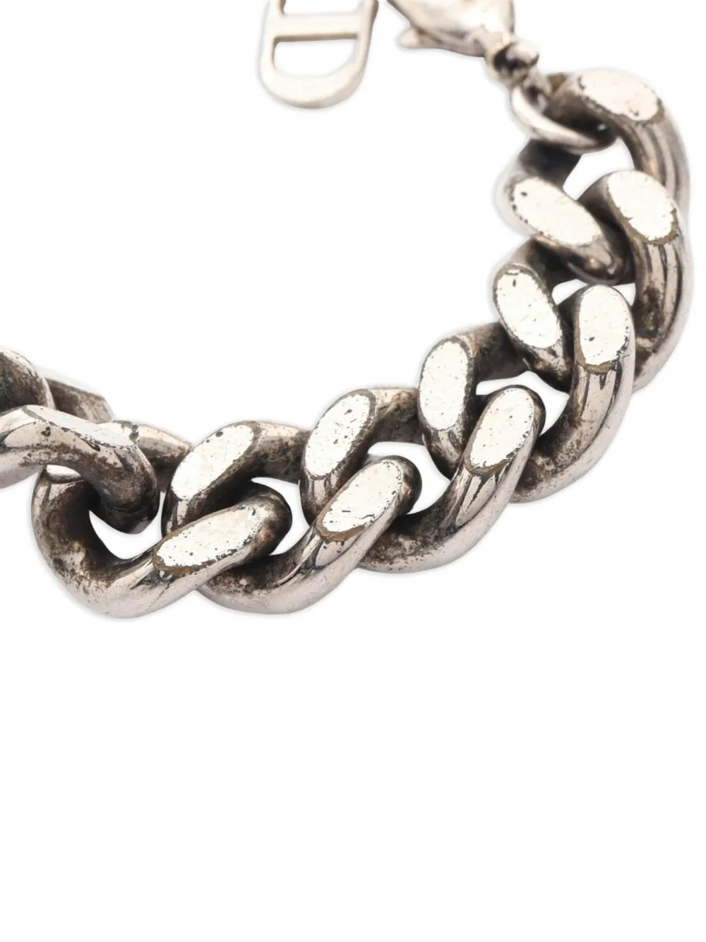 Christian Dior Pre-Owned 2000s Couture カーブチェーン ブレスレット