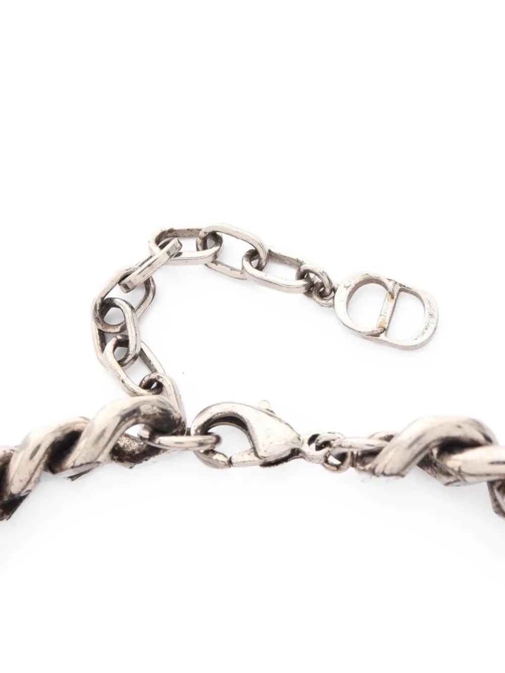 Christian Dior Pre-Owned 2000s Couture カーブチェーン ブレスレット