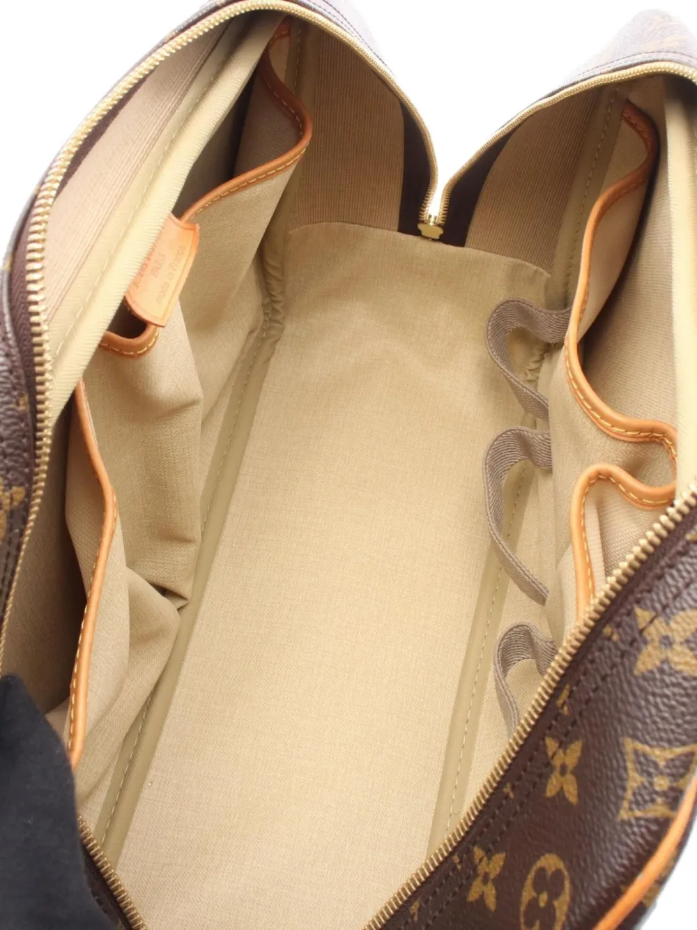 Pre-owned Louis Vuitton 2004 Monogram Deauville Handbag In Brown