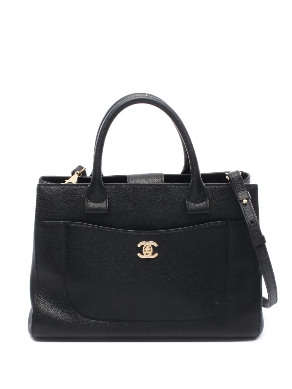 CHANEL Pre-Owned 2016-2017 エグゼクティブ ハンドバッグ L - ブラック CHANEL Pre-Owned 2016-2017 エグゼクティブ ハンドバッグ L - ブラック