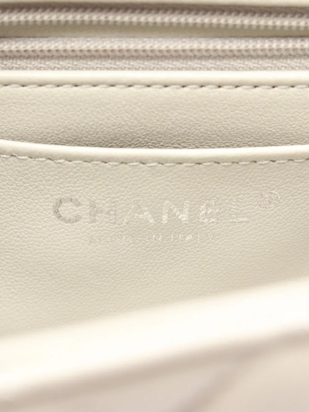 Pre-owned Chanel 2019 Mini Classic Flap Shoulder Bag In Gray