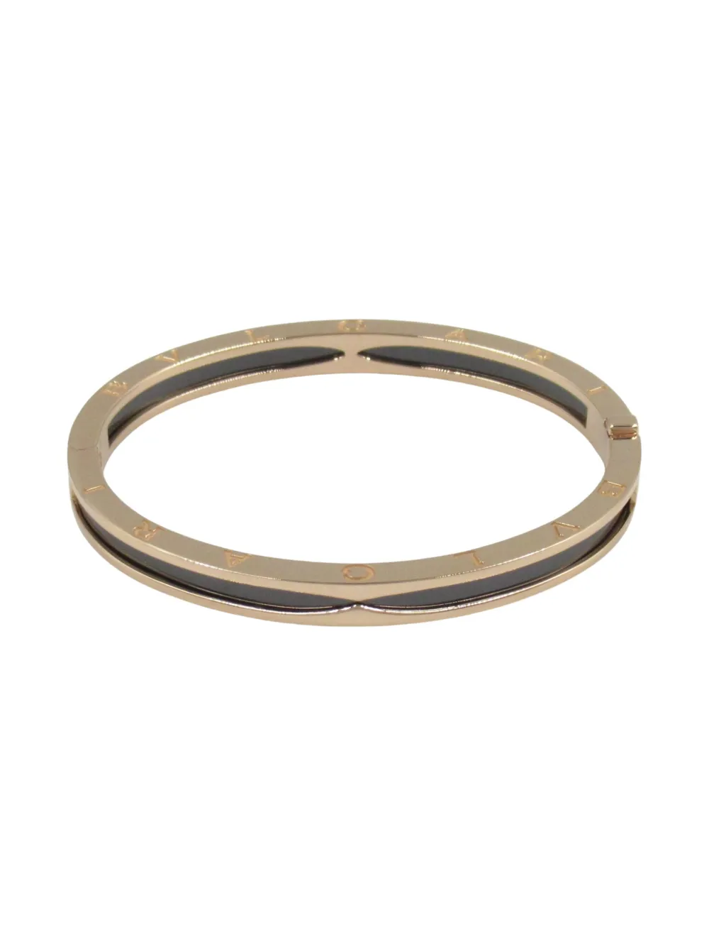 Pre-owned Bvlgari 10s 18k Rose Gold B-zero Bracelet In Yellow
