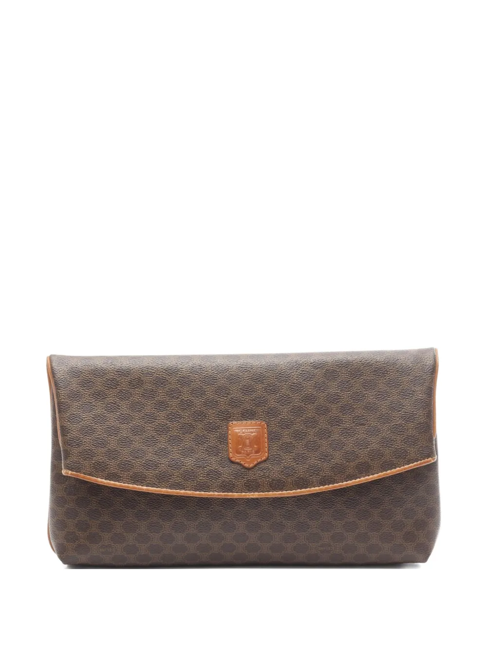 Celine Pre-Owned 2000s Macadam clutch bag | Brown | Image 1