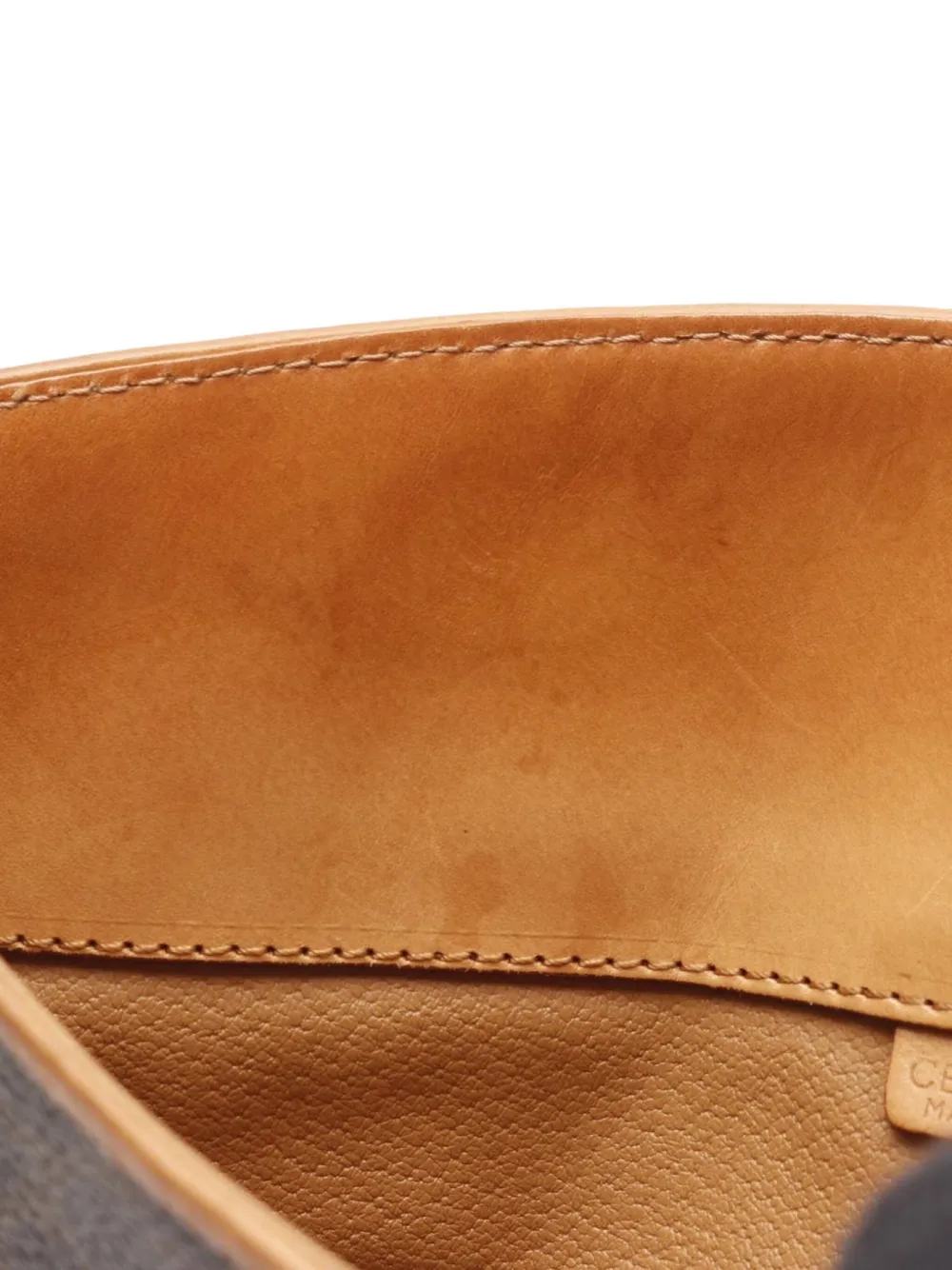 Pre-owned Celine 2000s Macadam Clutch Bag In Brown