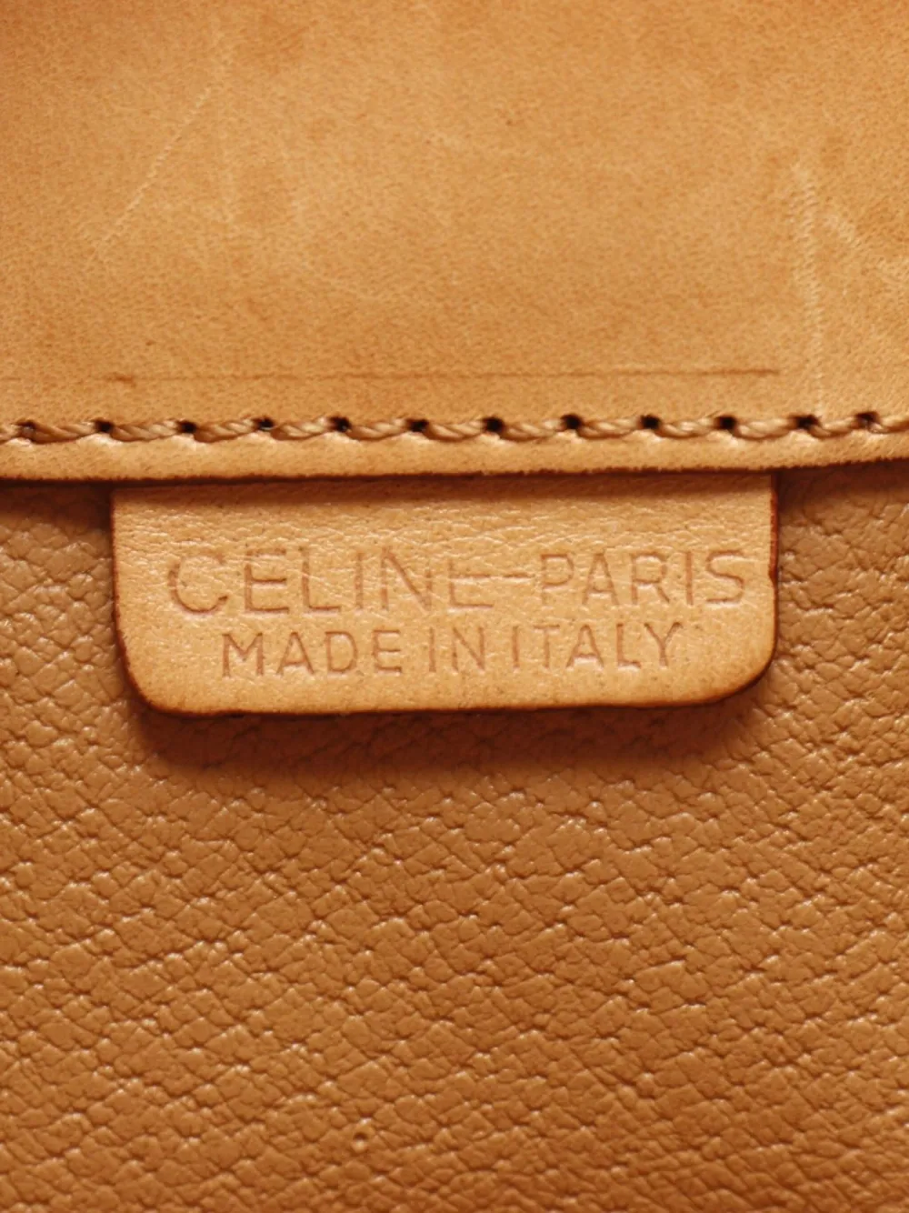 Pre-owned Celine 2000s Macadam Clutch Bag In Brown