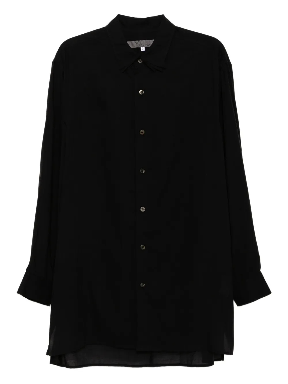 Y's long-sleeved shirt | Black | Image 1