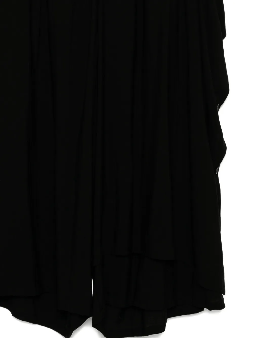 Y's Hard-twist Trousers In Black