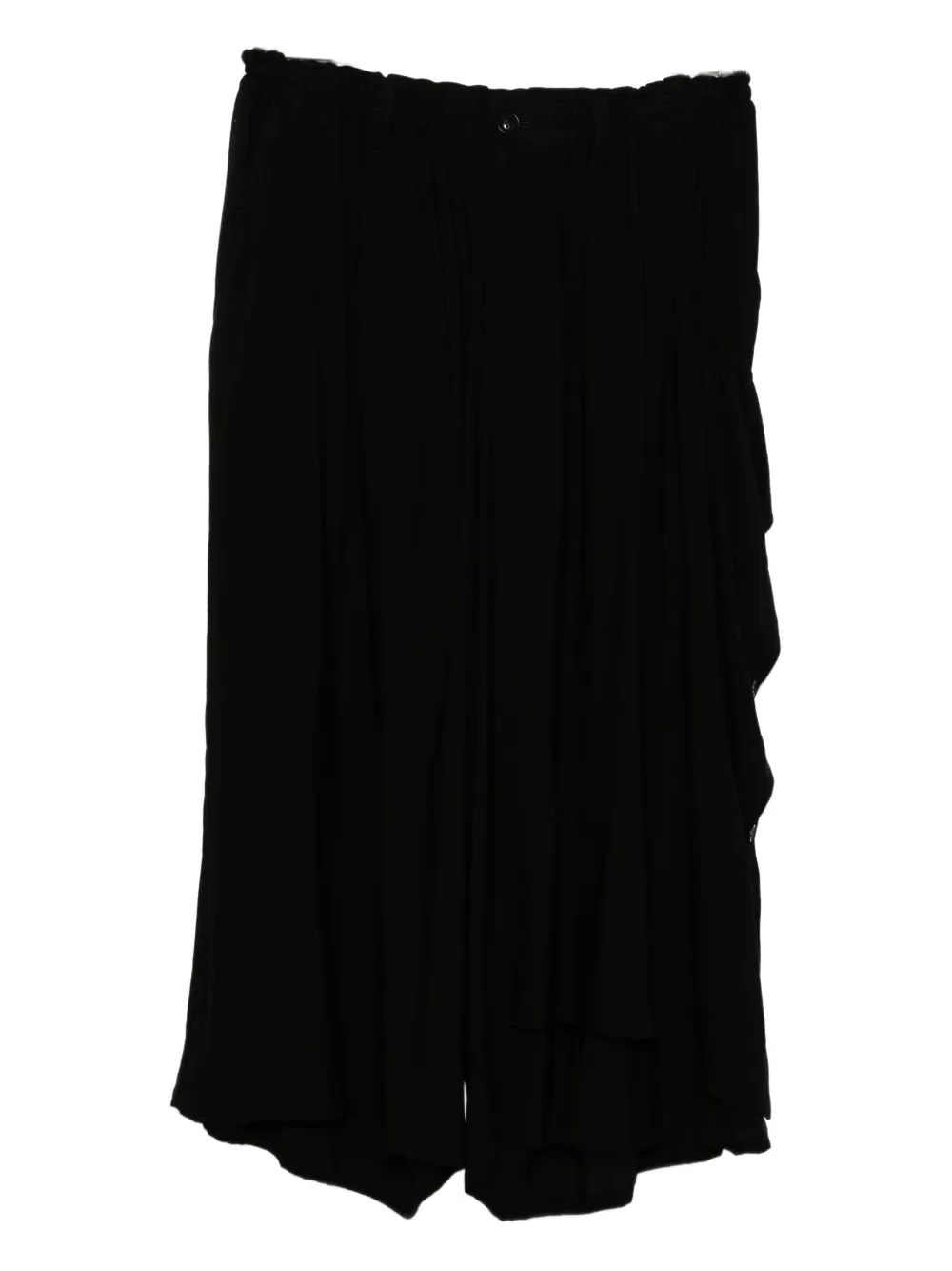 Y's Hard-twist Trousers In Black