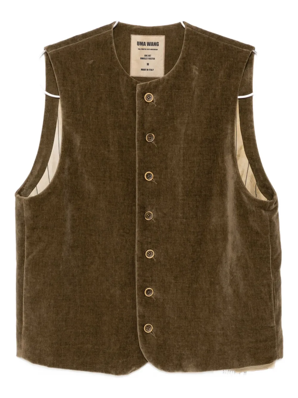 Uma Wang Sleeveless Jacket In Green