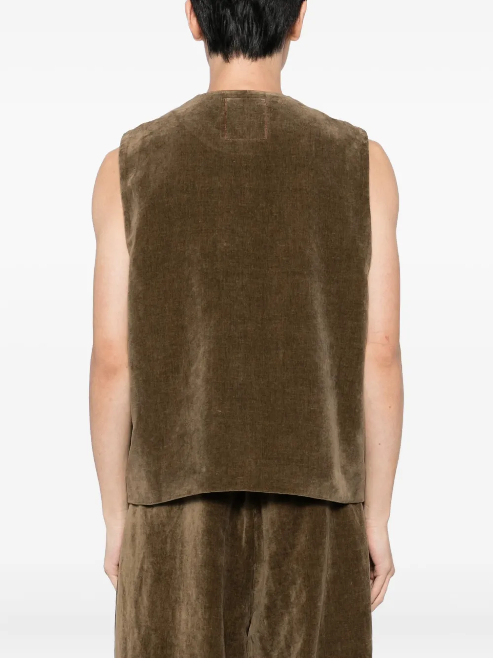 Uma Wang Sleeveless Jacket In Green