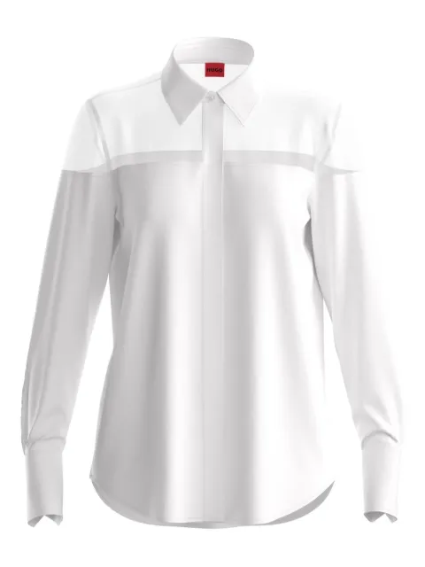 HUGO Camisa com recorte translúcido