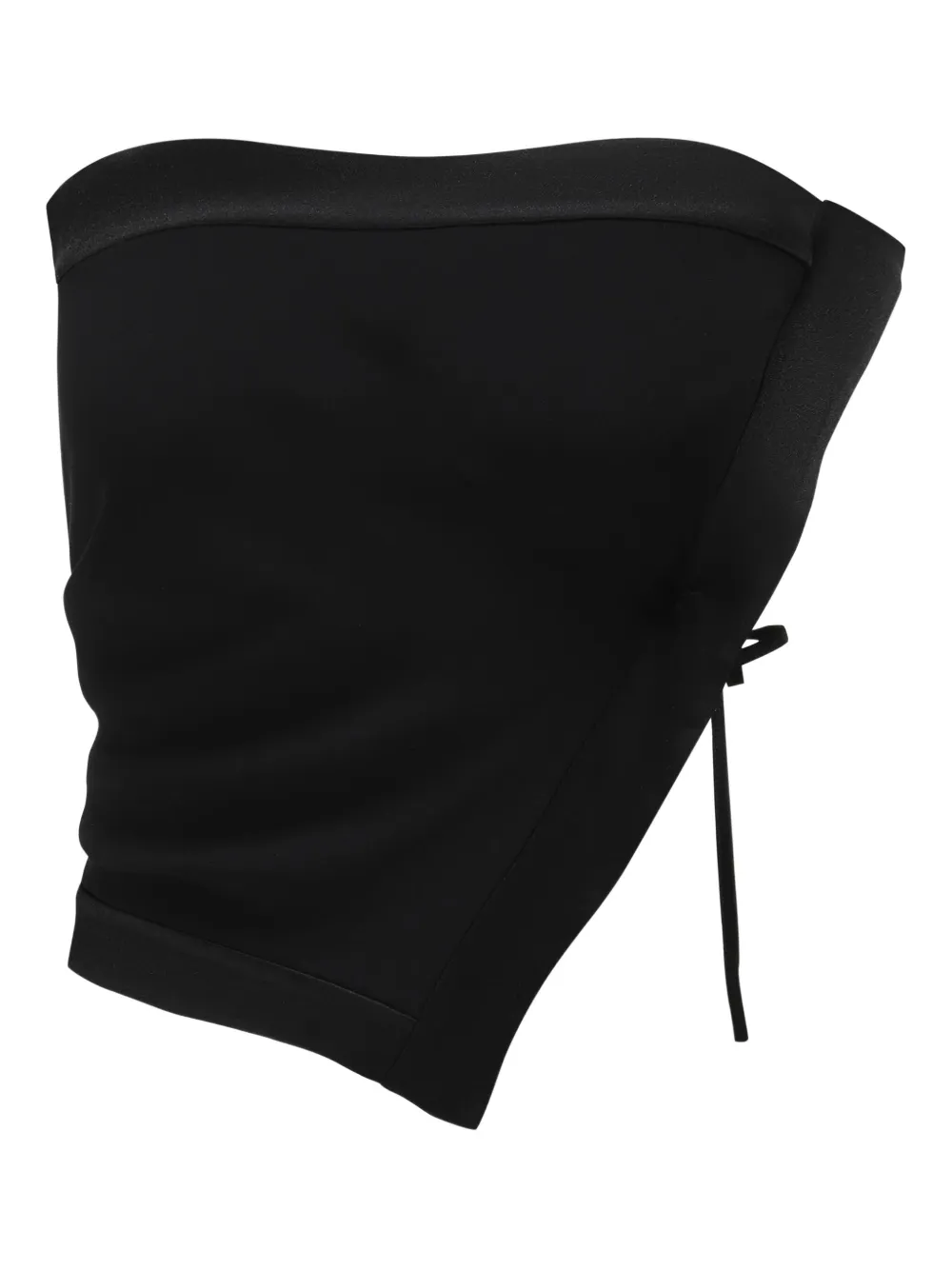 Oude Waag Tie-detail Tube Top In Black