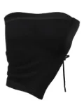 OUDE WAAG tie-detail tube top - Black