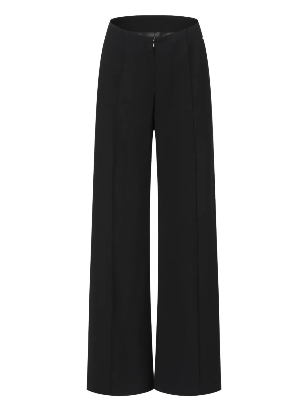 Oude Waag Zip-front Wide-leg Trousers In Black