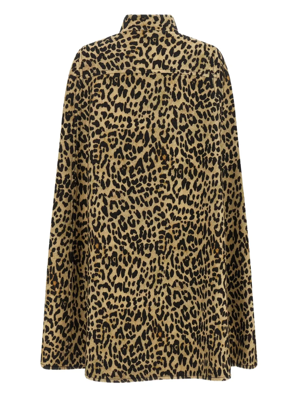 Valentino Garavani Cape In Animalier Cloth In Brown