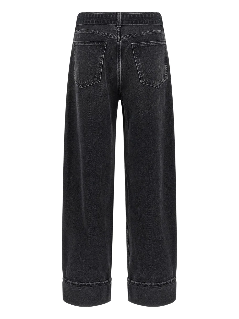 AGOLDE belted cuffed jeans - Grijs