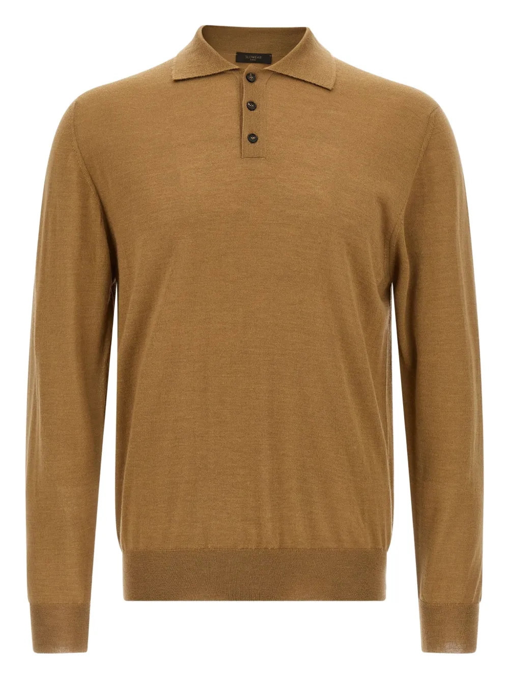 Zanone cashmere-silk blend polo-neck sweater Bruin